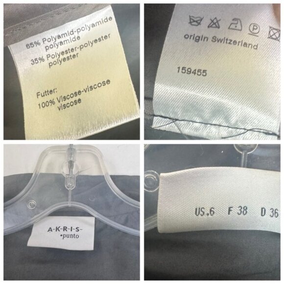 Akris Punto Trench Coat Lightweight Belt Midi Classic Pockets Silver Minimalist - Picture 12 of 16